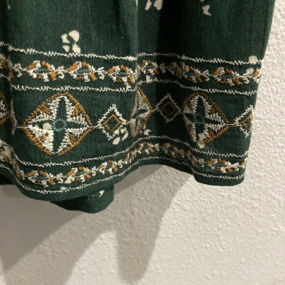 Knox Rose Green Boho Blouse - Picture 3 of 6